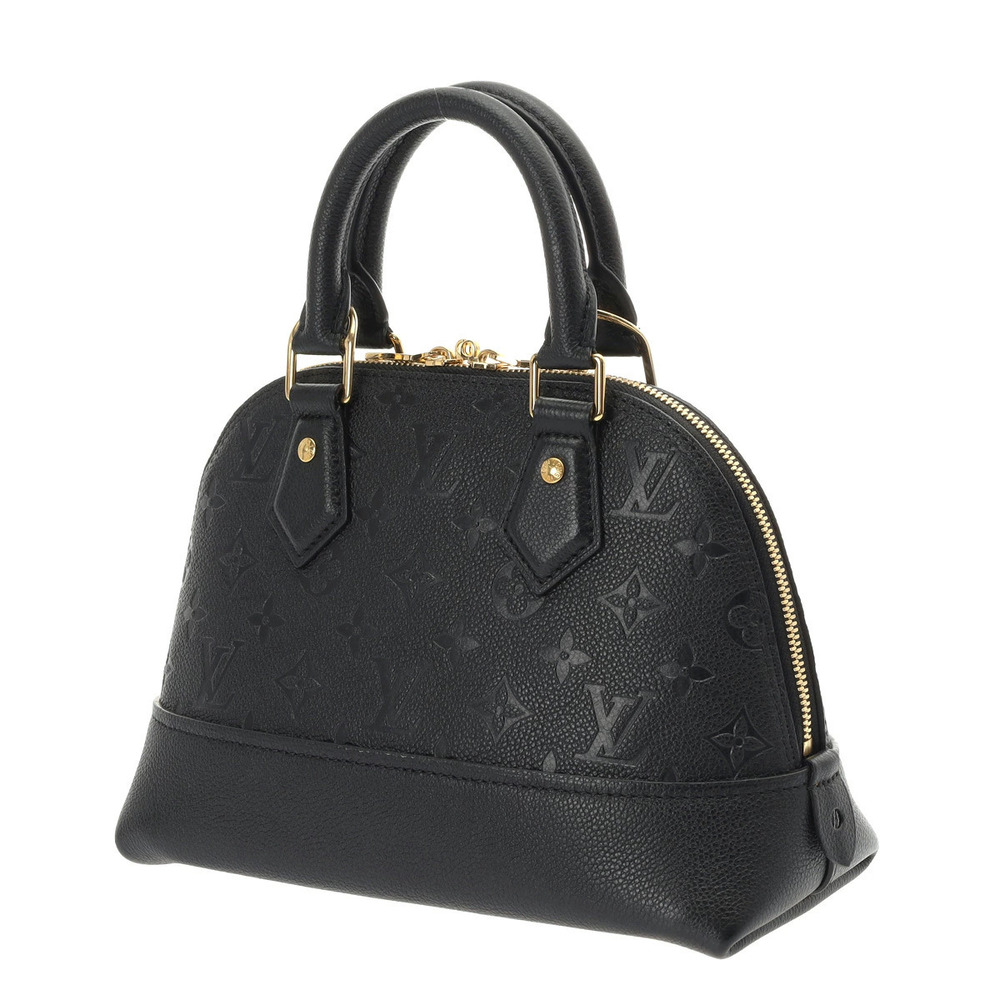 Louis Vuitton Handbag Black Alma Leather Monogram Noir Empreinte Neo Black